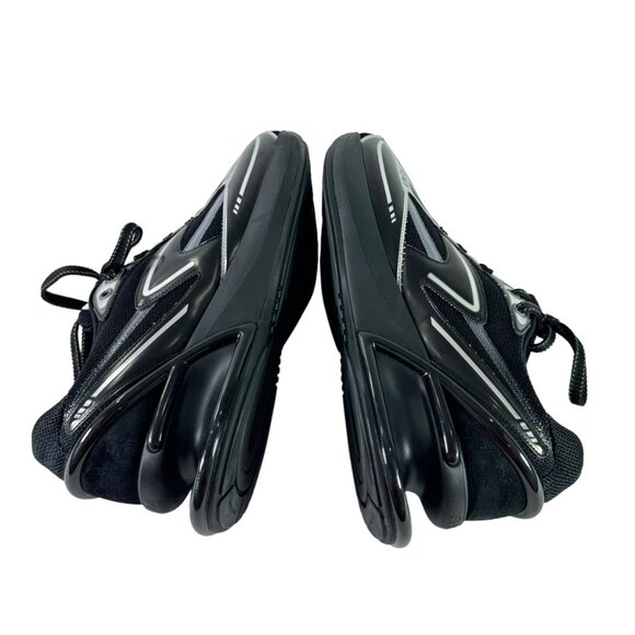 FENDI Sneakers Black & Silver First 1 Tech and Leather Women's Made in Italy 9US - Picture 10 of 11